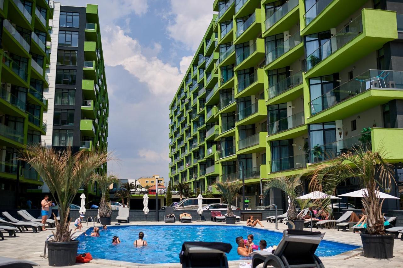 Cristalex Aparthotel & Spa Mamaia Nord Năvodari Buitenkant foto