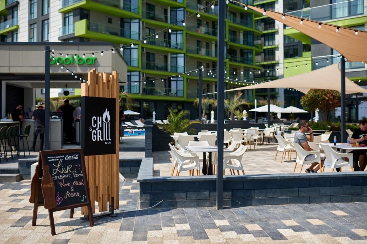 Cristalex Aparthotel & Spa Mamaia Nord Năvodari Buitenkant foto